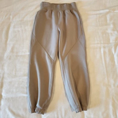 YPB NeoKnit Tan Beige Joggers Size Small Short Abercrombie & Fitch Sweatpants - Image 1 of 3
