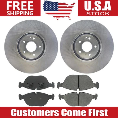 Juego de rotores de freno delanteros + pastillas de freno para Mercedes-Benz E430 2000 2001 2002 Foto 1 de 4
