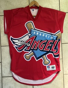 VTG Russell Anaheim Angels TATC Turn Ahead The Clock Authentic Jersey sz. 44 - Picture 1 of 6