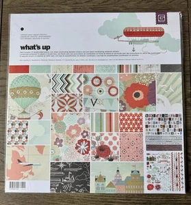Basic Grey *WHAT’S UP* 12x12 Paper COLLECTION PACK 2011 Travel COMPLETE - Picture 1 of 4