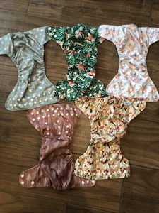 Leekalos/Multi Brand LOT Of 5 Diaper Covers - Picture 1 of 4