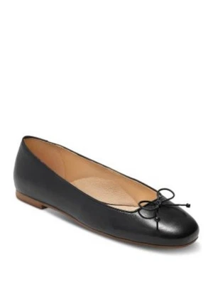 JACK ROGERS женщин черный Kenlyn круглый носок поскользнуться на кожаный балетки 7 M - Изображение 1 из 4