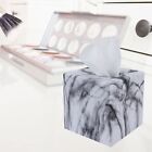 Tissue Box With Marble Printing Square Toilet Paper Holder For Bathroom Deskt RE