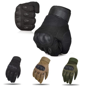 Guantes tácticos de motocicleta fibra de carbono nudillos deportes de montaña - Imagen 1 de 15