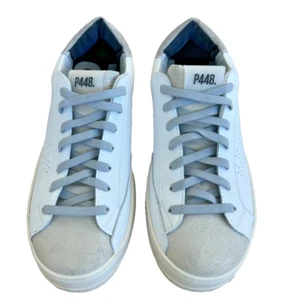 P488 John Tan Wa sneaker White Gold Glitter Eu41 Us10 Women's You Can Surf Later - Picture 1 of 11
