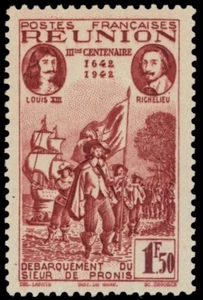 REUNION 177D - French Settlement of Reunion 300th Anniversary (pf5222) - Picture 1 of 1