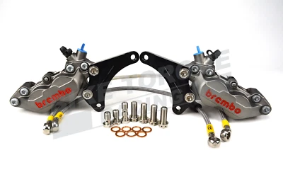 Brembo P4 30/34 Titanium Caliper Conversion Kit for Yamaha MT-07 Non ABS 2015-17 - Image 1 of 4