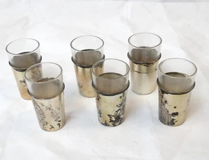 6 pc Old Vintage RM Mexico Tequila Liqueur Sterling Silver Shot Glass Cups Set - Picture 1 of 5