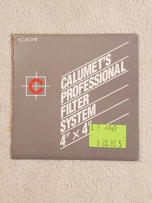 Calumet 4x4" CC40M Magenta Color Compensating Filter New Old Stock, Large Format - Image 1 of 2