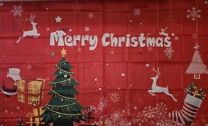 Merry Christmas Backdrops Banner, 36 Inch x 72 Inches - Picture 1 of 3