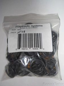 ​Lot of (118) Polydraulic 0.706" ID x 0.900" OD Buna-N O-Rings, 70 Duro, #909 - Picture 1 of 3