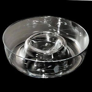 Retired Princess House Heritage Hand Blown Chip & Dip 11 1/4" x 3 1/4 - Picture 1 of 6