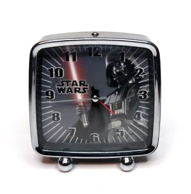 Star Wars Darth Vader Square Metal Desk Clock 4.5", Clicks, Black - Image 1 of 4
