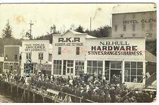 RPPC ~ Business Scene at Docks c.1914 GLENADA, OREGON ~ Lane County ~ REAL PHOTO