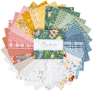 Albion Riley Blake 5" Stacker 100% Cotton Precut Squares by Amy Smart - Picture 1 of 2