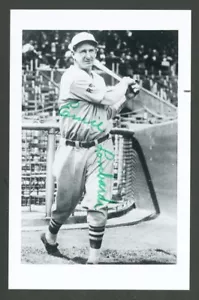 FOTOGRAFÍA FIRMADA POR FABRICANTE VERDE BIDIRECCIONAL ERNIE LOMBARDI AUTOGRAFIADA - Imagen 1 de 2