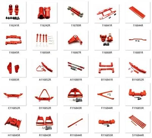 Alloy Metal Upgrade Parts Red Fits Rc 1/10 Hpi Venture Fj Cruiser Crawler car - Picture 1 of 119