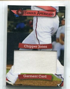 HA Famous Americans Chipper Jones 2021 muestra enorme ropa uniforme reliquia - Imagen 1 de 1