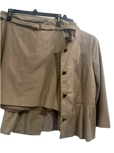 Women’s Kenneth Cole Reaction Tan 2 Piece Skirt Suit Sz 12 - Picture 1 of 8