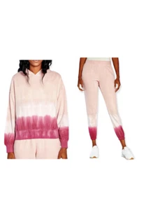 Wildfox Tie Dye Talla Pequeña Ropa de Salón Rosa Sudadera con Capucha y Jogger Set, NUEVO con etiquetas - Imagen 1 de 2