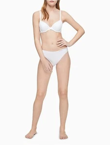 NWT Calvin Klein Perfectly Fit Full Coverage T-Shirt Bra Sz 32A White Underwire - Picture 1 of 11