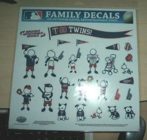 Minnesota Twins Outdoor Rated Vinyl Family Decals 25 pc MLB Licensed NIP - Picture 1 of 2
