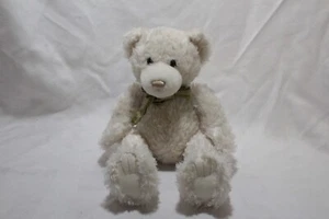 First & Main Plüschbär White Scraggles 1864 sanft gebraucht 8 Zoll sitzend süß - Bild 1 von 6