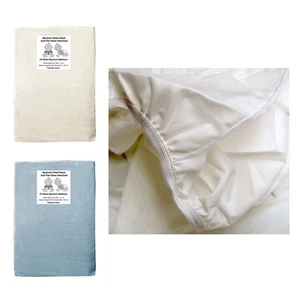 Polyester Cotton Bassinet Fitted Sheet Attached with Flat Sheet - Picture 1 of 4