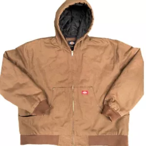 Dickies Heavweight Full Zip Brown Jacket Coat Men's 2XL - Picture 1 of 18