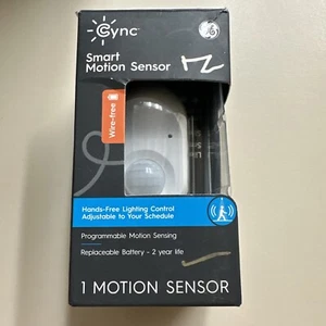 GE - CYNC Smart Wire-Free Motion Sensor - White - Picture 1 of 4