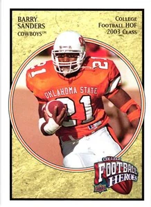 Barry Sanders 2013 Upper Deck Football Heroes BS-10 Oklahoma State Detroit Lions - Picture 1 of 2
