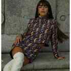 Zara 2 Piece Outfit High Neck Asymmetrical Hems Elegant Fabric Size XL NWOT