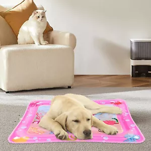 1PC Pet Water Sensor Play Mat Thickened Water Sensory PVC Pad Feel Cool Comfort - Picture 1 of 21