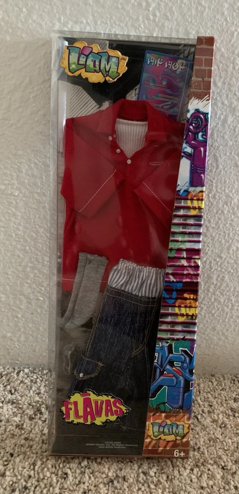 Flavas HappyD Hip Hop Outfit on Board 4 PC Mattel