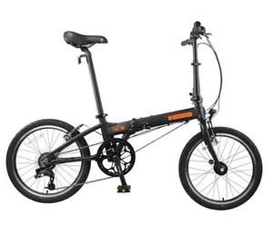  HIT D6 6 Speed 20 Inch Folding Bike for Adults,KBA061 (Black, 20 Inch)  - Picture 1 of 7
