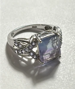 Silver Ring 925 (Size: 6.5) - Picture 1 of 4