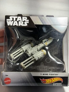 Hot Wheels Starships Select Star Wars #31 Y-WING FIGHTER Die-Cast with Stand New - Picture 1 of 5
