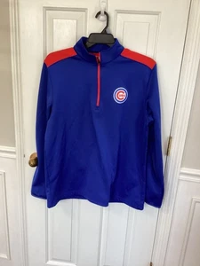 Chicago Cubs Performance 1/2 Zip Pullover Jacket Blue XL, MLB, Baseball Fangear - Picture 1 of 6