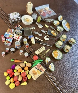 vintage 1:12 scale dollhouse miniature Food And Dishes - Picture 1 of 12