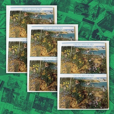 Lot of 3 - Scott UX539-UX548 Stamped Great Lakes Dunes Booklet Ten Postal Cards - Image 1 of 4