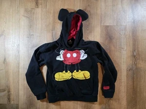 Disney Parks Black Mickey Mouse Hoodie Unisex XL with Pockets & Ears Limited - Picture 1 of 14