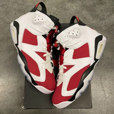 Size 13 - Nike Air Jordan 6 Retro OG Carmine Sneakers Mens CT8529-106 Ship Fast! - Image 1 of 4