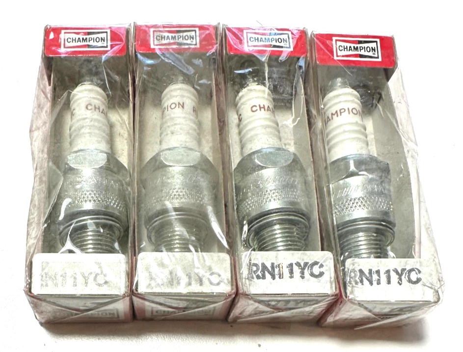 Set of 4 NOS Champion Spark Plugs # 320 (RN11YC) Made in USA - Image 1 of 1