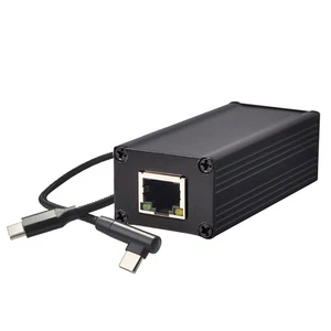 PoE To USB C Converter Utilizing PoE Power Supply 100Mbps Speed Plug and Play - Afbeelding 1 van 8