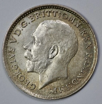 1920 Great Britain George V 3 Pence UNC - Image 1 of 3