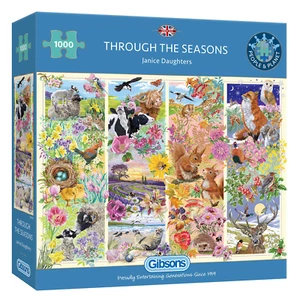 Gibsons Through the Seasons 1000 Piece Jigsaw Puzzle - Picture 1 of 8