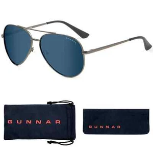 GUNNAR - Premium Gaming und Computerbrille - Blöcke 35-98% Blau Gunmetal - Bild 1 von 8