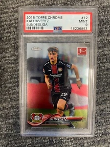 2018 TOPPS CHROME Kai Havertz #12 Bayer Leverkusen RC Rookie PSA 9 - Picture 1 of 1