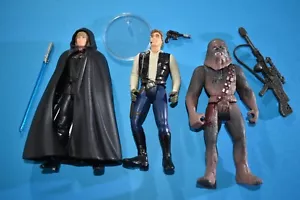 LUKE CHEWBACCA HAN SOLO POTF STAR WARS FIGURES REF D1934 - Picture 1 of 4