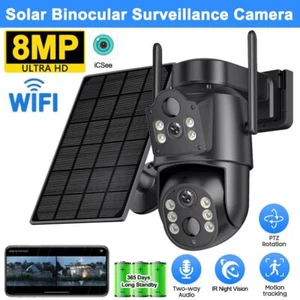 ICSEE 8MP 4K WIFI Überwachungskamera Aussen Camera PTZ Solar/Akku Outdoor Kamera - Bild 1 von 17